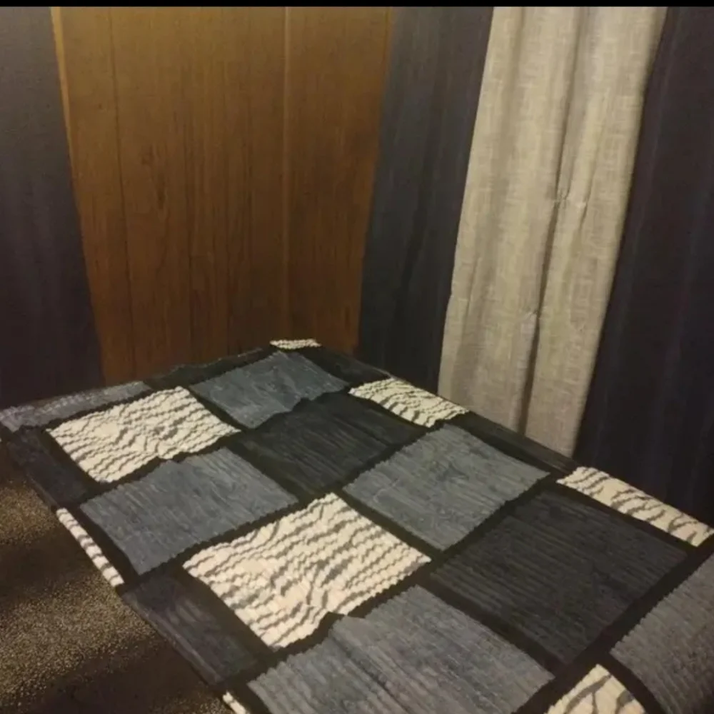 1pc Checkered Twin Plush Throw Blanket Bedding NWT